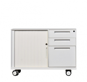 Tambour Door 3-drawer Mobile Caddy