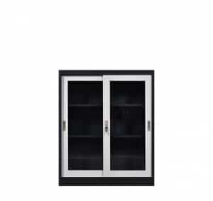 Sliding Glass Short Two door Cupboard