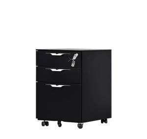 Multi Drawer Mobile Pedestal （Black）