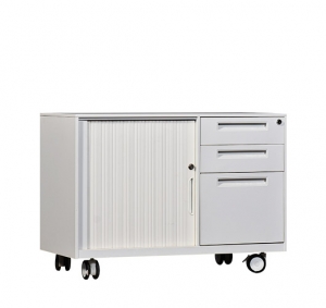 Tambour Door 3-drawer Mobile Pedestal