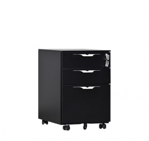 Multi Drawer Mobile Pedestal （Black）