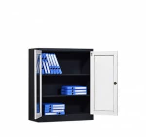 Glass Short Two-door Cupboard