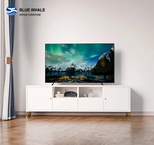 2 Drawer Gold Leg TV Stand 2 Drawer Gold Leg TV Stand