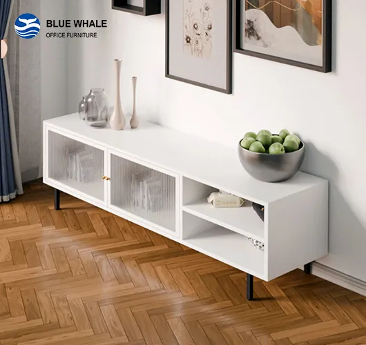 Fluted Glass TV Stand Fluted Glass TV Stand