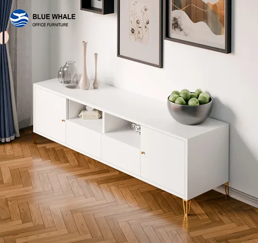 2 Drawer Gold Leg TV Stand 2 Drawer Gold Leg TV Stand