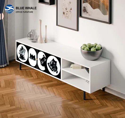 Cat Printed TV Stand Cat Printed TV Stand