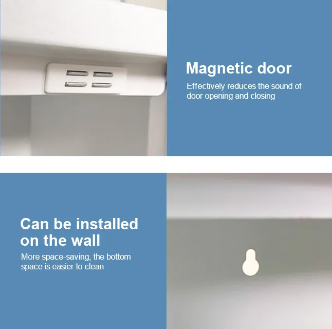 White 4 Door Shoe Cabinet