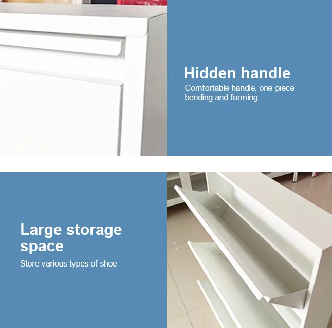 Printed 3 Door Shoe Cabinet