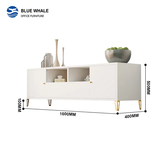 2 Drawer Gold Leg TV Stand 2 Drawer Gold Leg TV Stand