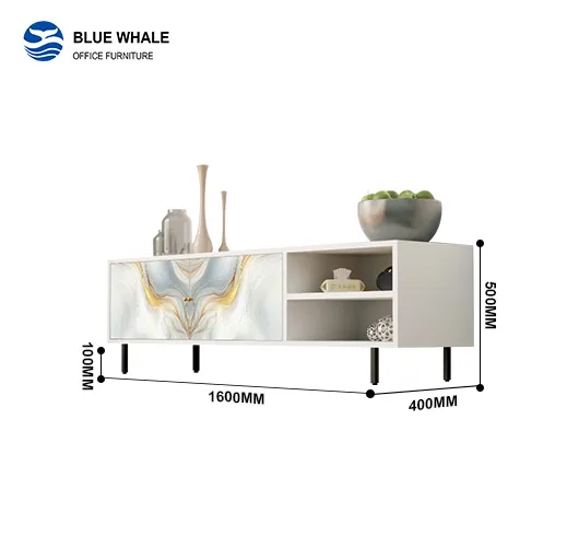 Marble Printed TV Stand Marble Printed TV Stand