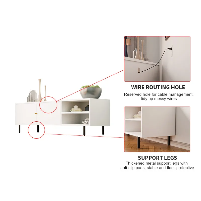 2 Door Open TV Stand